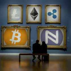 Paintings of cryptocurrency