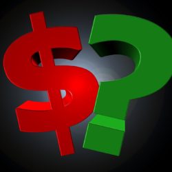 Dollar sign and question mark re: economy